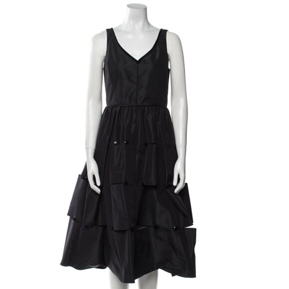 Runway Marc Jacobs Silk Midi Length Dress Size: S  US 4 New - Picture 9 of 12